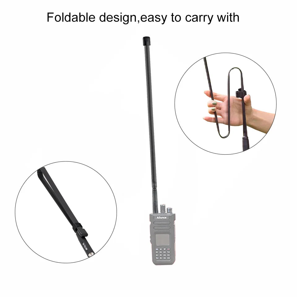 Retevis HA02 Foldable Tactical Antenna SMA-F/M Walkie-Talkie Antenna For Baofeng UV 5R BF888S For Quansheng UV K5 UV K6 UV K58