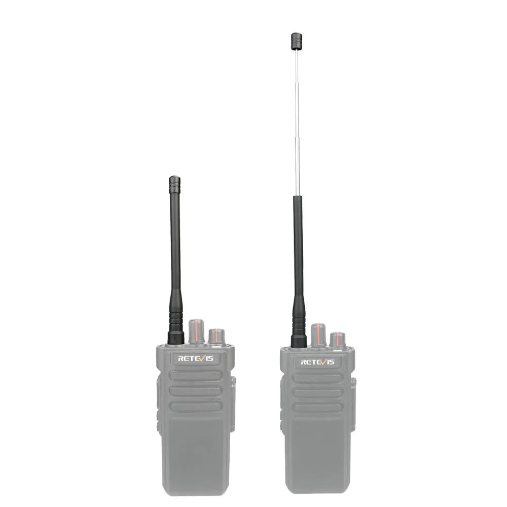 RETEVIS HA01 Telescopic SMA-F Antenna VHF/UHF 144/430Mhz for Kenwood Baofeng UV-5R/UV-82/888S H777/RT29/RT-5R Walkie Talkie