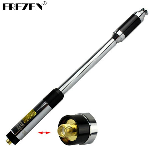 New RH770 Dual Band 144/430MHz High Gain SMA-Female Telescopic Handheld Radio Antenna for Harvest Kenwood BAOFENG WALKIE TALKIE