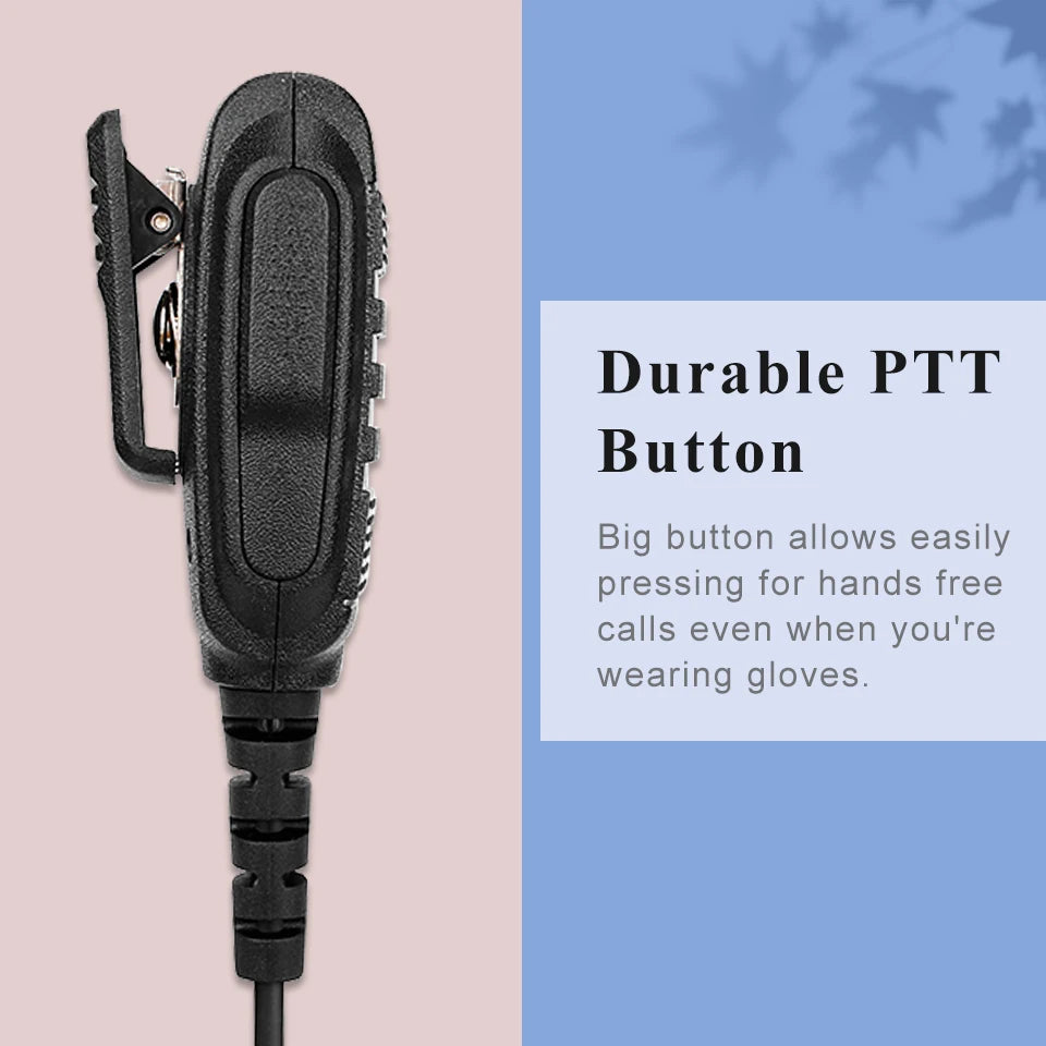 RETEVIS HK006 IP54 Waterproof Microphone Walkie Talkie Mic Shoulder Speaker PTT for Kenwood Baofeng UV-5R Quansheng UV K5 UV K6