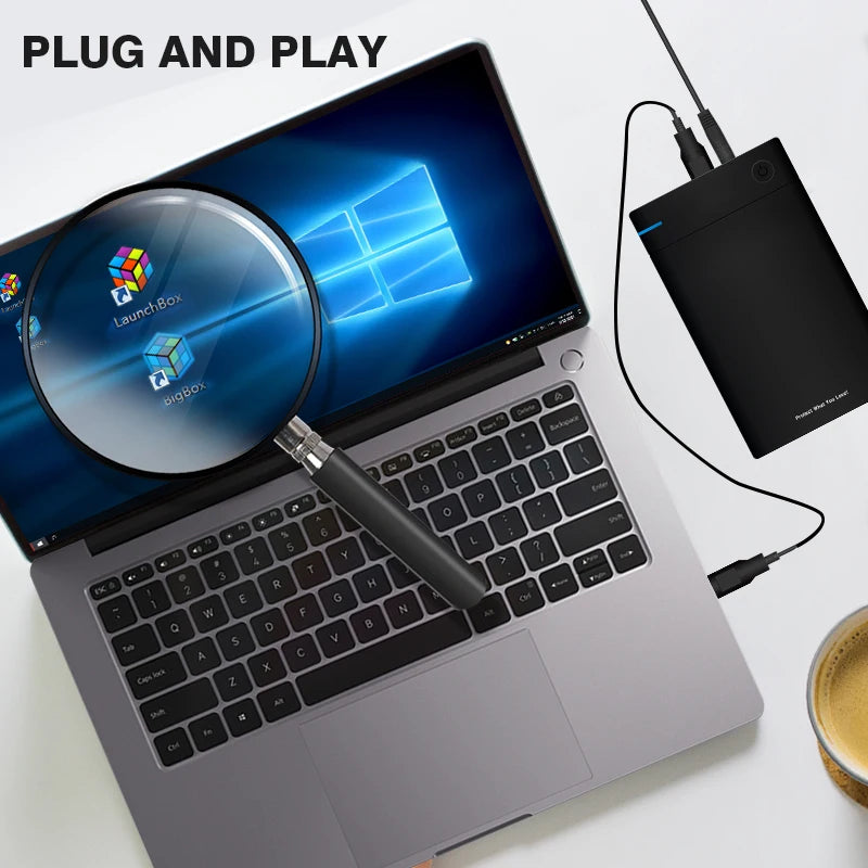 Plug And Play HDD Launchbox External Hard Drive Built-in 40000+ Retro Games Hard Disk For PS3/PS2/PS1/GameCube/SS/N64/WII/NES