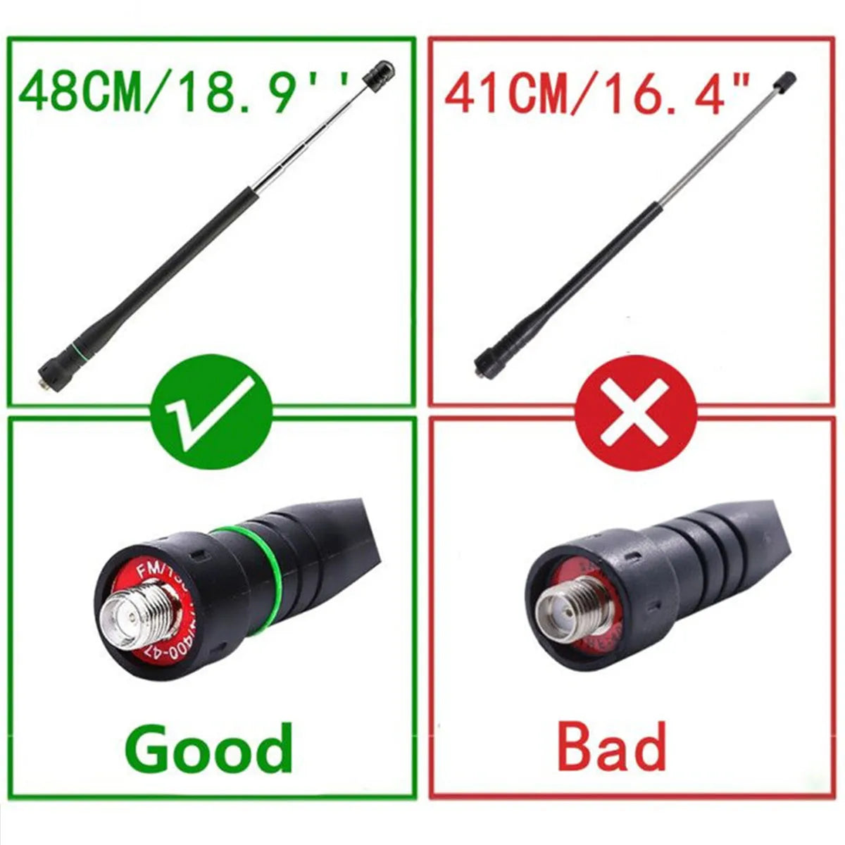 1/2pcs Abbree AR-775 Telescopic