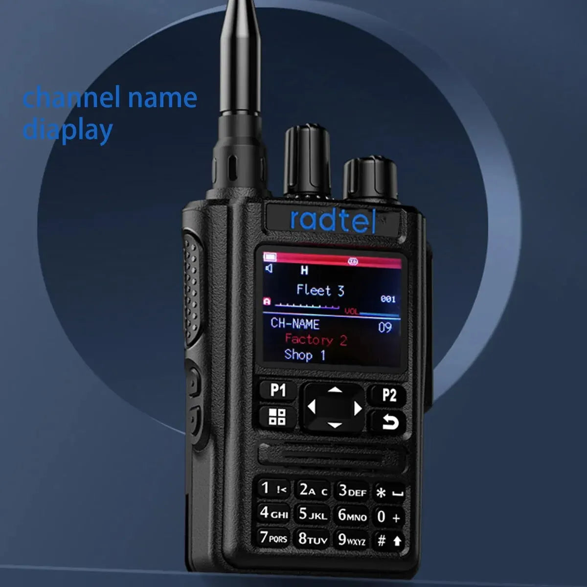 Radtel RT-490 GPS Blutooth APP Amateur Ham Two Way Radio 256CH Air Band Walkie Talkie USB-C VOX SOS LCD Police Scanner Aviation