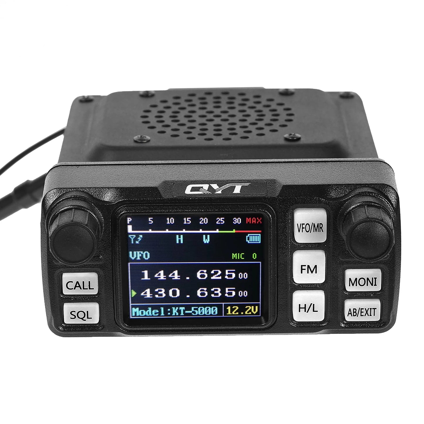 QYT KT-5000 Car Radio Separable Panel 25W 10KM VHF UHF Dual Band VOX Mini Color FM Mobile Walkie Talkie