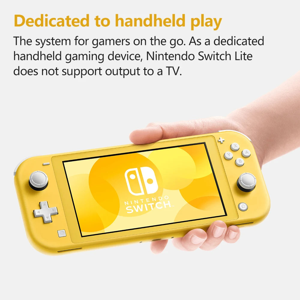 Nintendo Switch Lite Handheld Game Console 275g Lightweight and Portable Built in Joy Con Controller Multiple Color Option