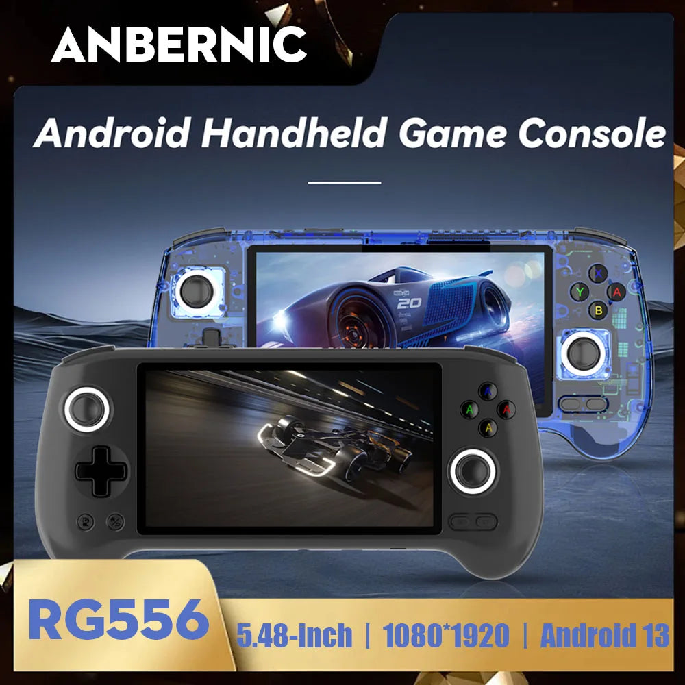 RG556 Handheld Game Console 1080*1920 Android 13 System RG 556 5.48 Inch AMOLED Screen 5500mAh WIFI BT5.0 Retro Video Players