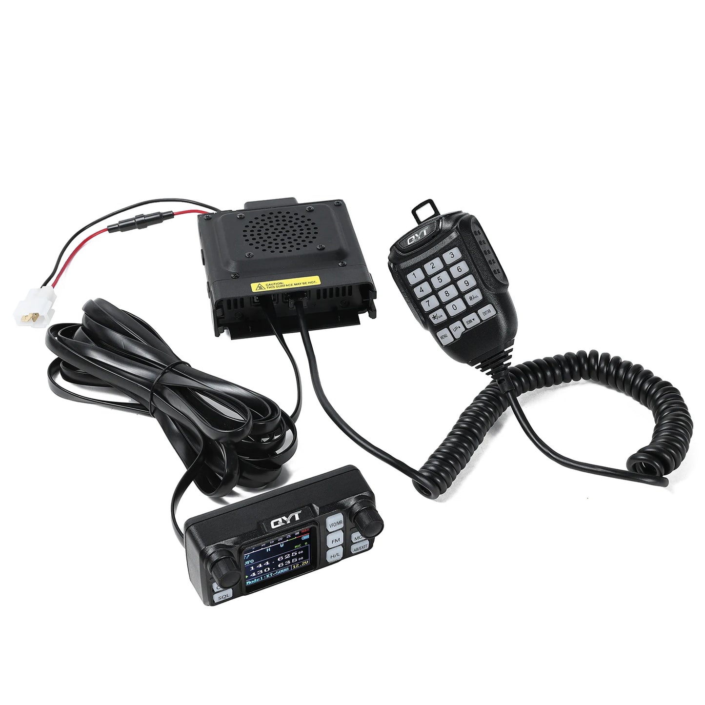 QYT KT-5000 Car Radio Separable Panel 25W 10KM VHF UHF Dual Band VOX Mini Color FM Mobile Walkie Talkie