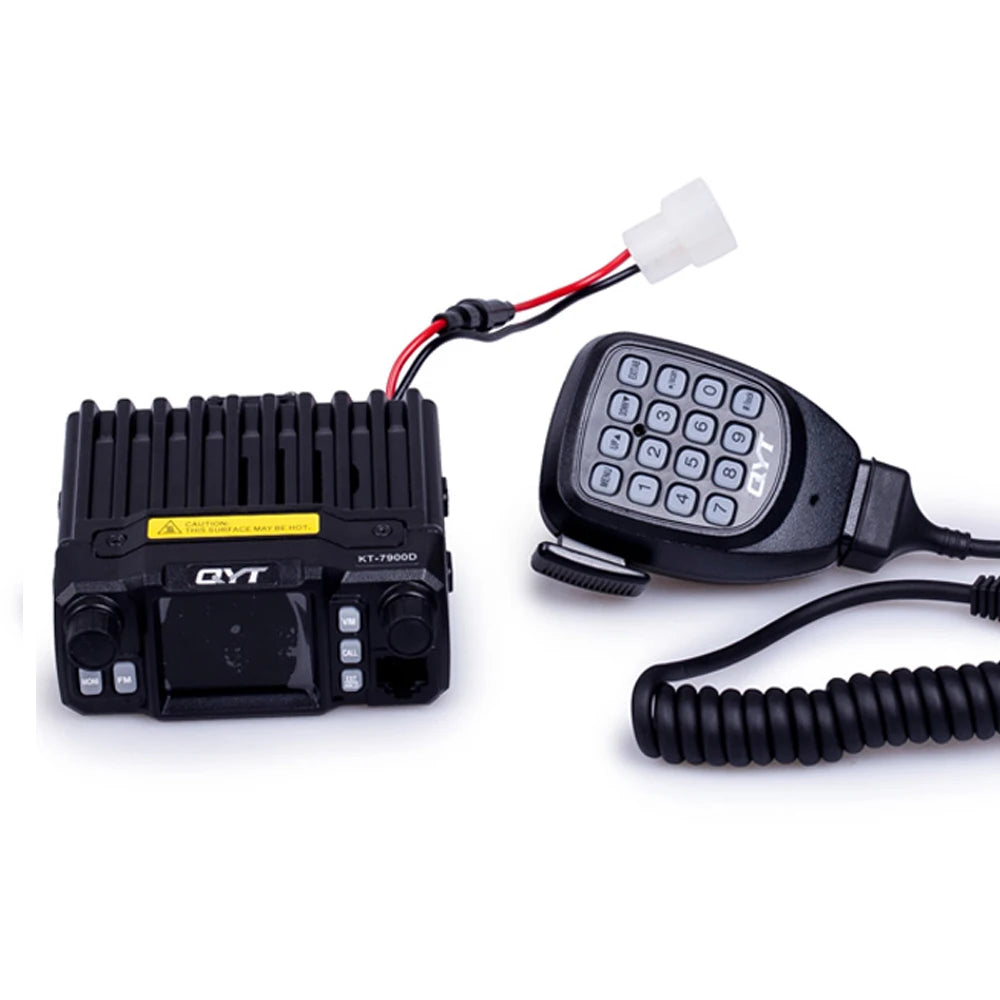 QYT KT-7900D 25W Quad Band Latest Version Mini Mobile Radio 136-174/220-260/350-390/400-480MHz kt 7900D Walkie Talkie 10 KM