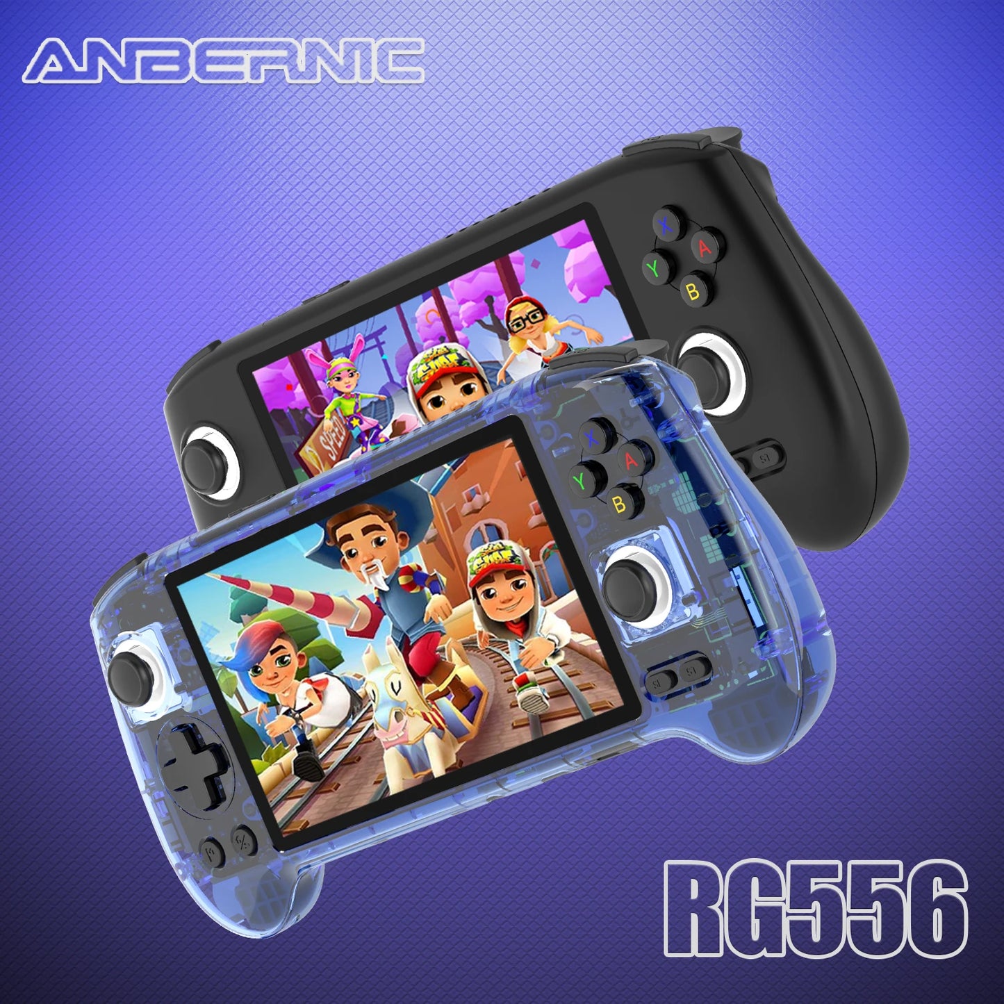 ANBERNIC RG556 Handheld Game Console 5.48-inch AMOLED Screen Android 13 Game Player 1080*1920 Resolution 8GB LPDDR4X 128G UFS2.2