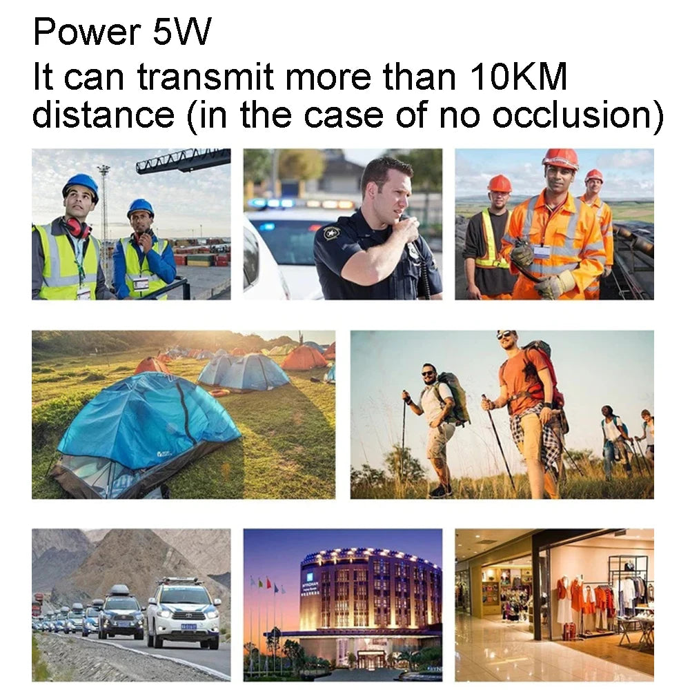 Manufactor Wholesale 6pcs 888S original Baofeng 5W high-power walkie-talkie 10KM long-distance communication ultra-long standby