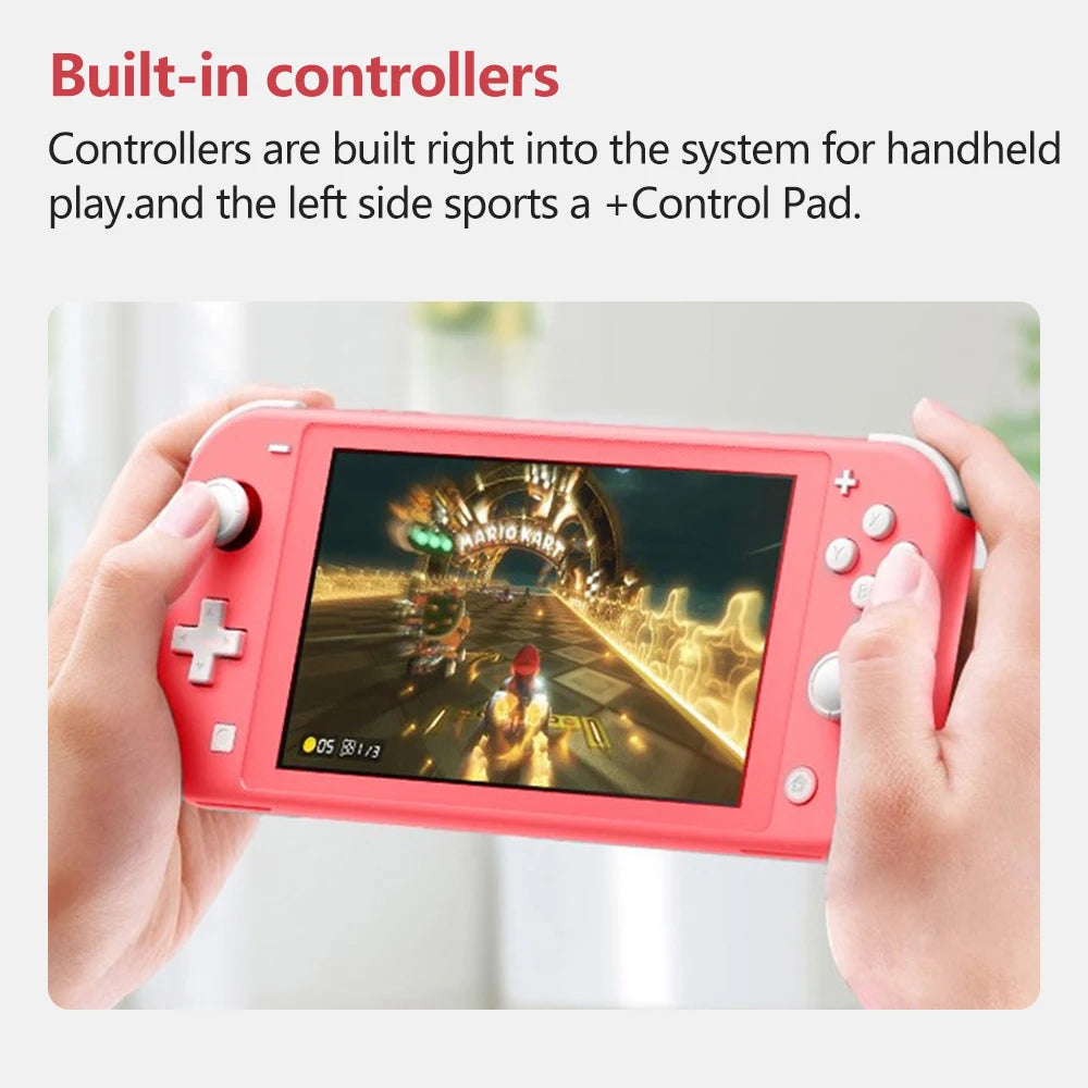 Nintendo Switch Lite Handheld Game Console 275g Lightweight and Portable Built in Joy Con Controller Multiple Color Option